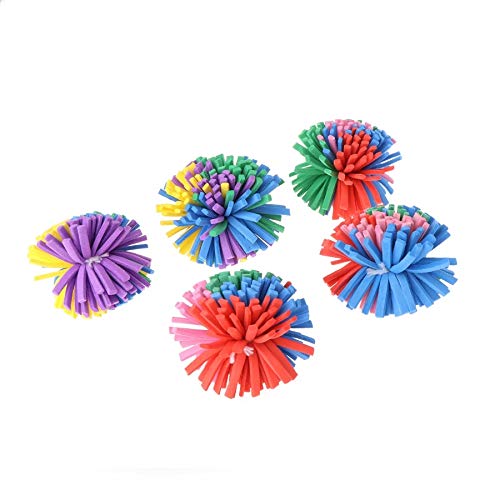 Stock Show 10Pcs 1.6' Funny Colorful Eva Flower Ball Foam Cat Toy Ball Cat Kitten Catch/Chase/Play Ball, Random Color