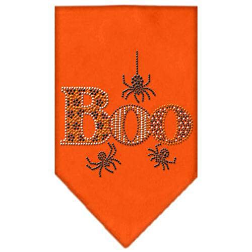 Mirage Pet Products Boo Rhinestone Bandana Brown, Large