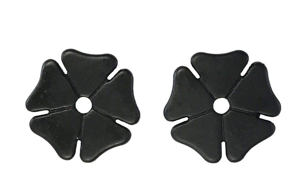Aj Tack Spur Rowels Black 1 3/8' Cloverleaf