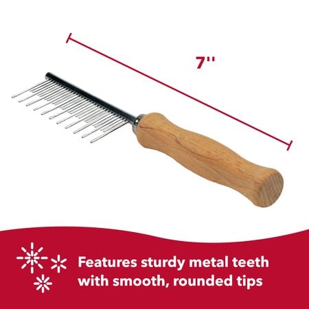 Coastal Pet Safari Cat Shedding Comb - Prevents Hairballs - Daily-Use Cat Deshedding Brush - For Cats With Short And Long Hair - One Size