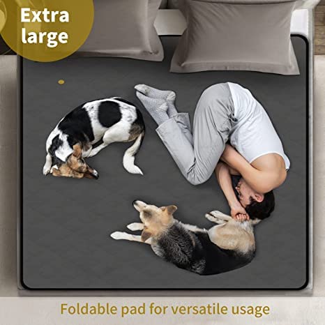 Coolshields Washable Puppy Dog Pee Pad, 72'' X72'' Extra Large, Waterproof Whelping Training Mat For Playpen Crate, Floor, Bed,S
