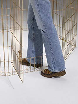 Midwest Homes For Pets Dog Exercise Pen & Playpen, 24'W X 24'H, No Door, Gold Zinc