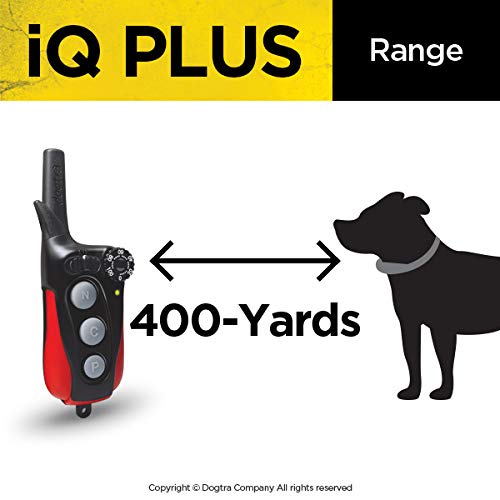 Dogtra Iq Plus+ 2-Dogs Remote Training System - 400 Yard Range, Waterproof, Rechargeable, Static, Vibration - Includes Petstek D