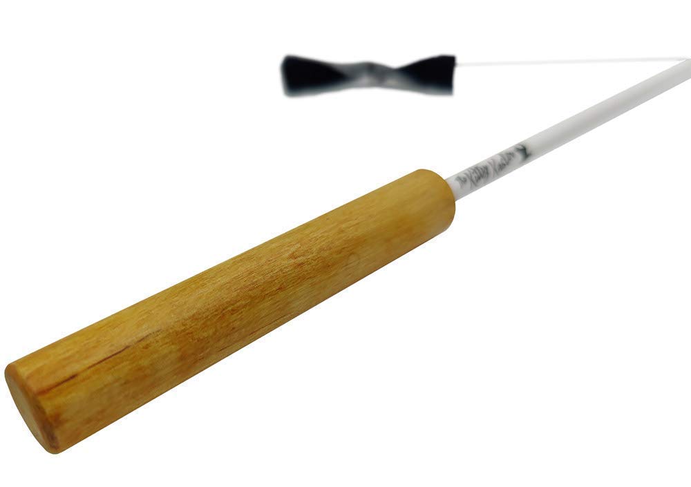 Kitty Kaster Premium Cat Toy Exerciser Fishing Pole 39 Inch Safe For Cats Cat Wand Kitty Tease Casting Toy