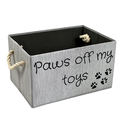 Sd Skyden Live Above All Storage Bin For Dog Toys | Medium Size Dog Toy Storage | Dog Toy Organizer For Chew Toys, Balls, And Mo