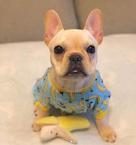 Cutebone Dog Pajamas Banana Puppy Apparel Doggie Onesies Pet Clothes Cat Pjs P06S Small