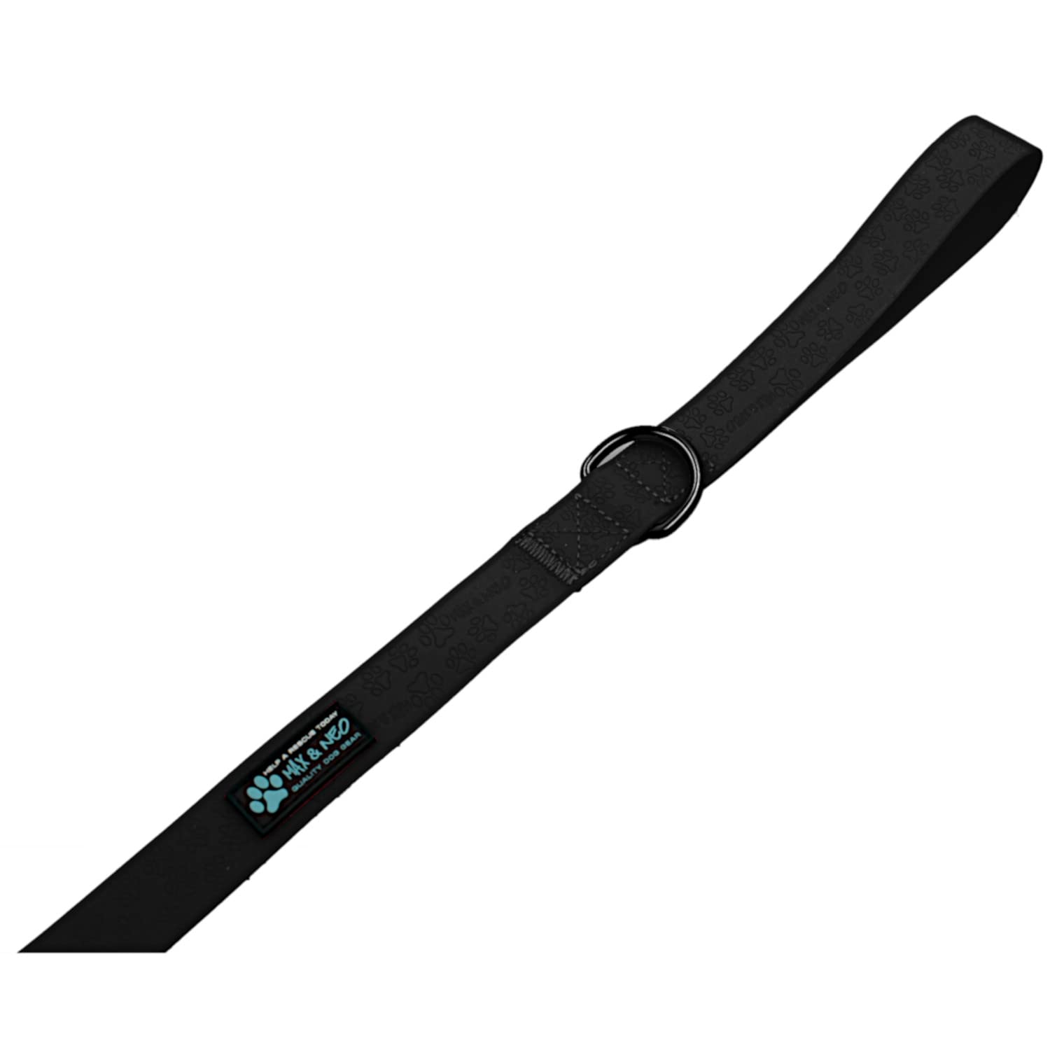 Max And Neo Waterproof Dog Leash - We Donate A Leash To A Dog Rescue For Every Leash Sold (Black) 6 Ft X 1 Wide