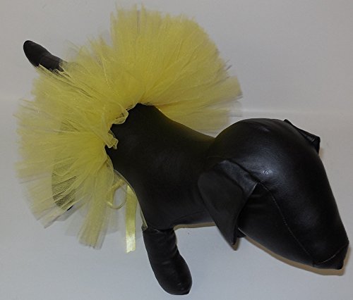 Pawpatu Handcrafted In Usa Yellow Tulle Tutu For Extra Small Dogs