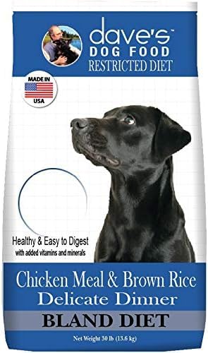 Daves Pet Food Natural Dry Dog Food, Delicate Dinners, Easy to Digest, Chicken Meal, Rice & Oatmeal, Wheat & Wheat Gluten Free,