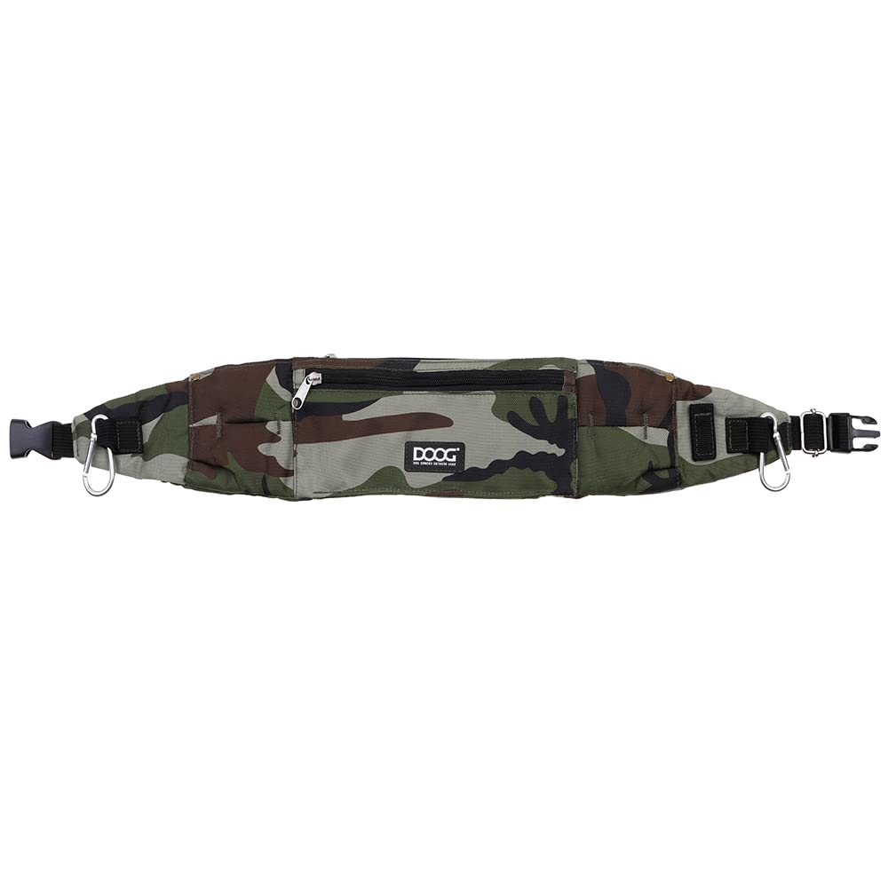 DOOG - Walkie Belt, Camo (WB06) Comfortable Fit Adjustable Dog Walking Belt - Large Zipper Pockets Phone, Keys, ID, Credit Card