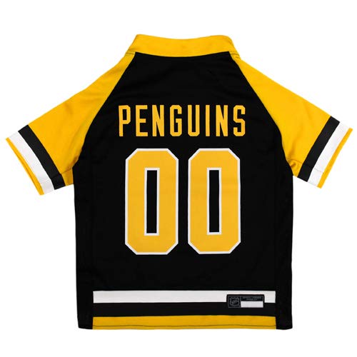 NHL Pittsburgh Penguins Jersey for Dogs & Cats, X-Large. - Let Your Pet Be A Real NHL Fan!