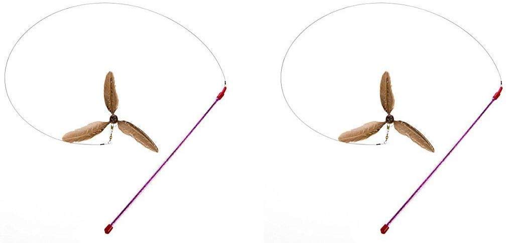 GoCat Da Purr-Peller Cat Toy, A Feather Propeller That Spins as it is Guided Through The Air (?wo ?ack)