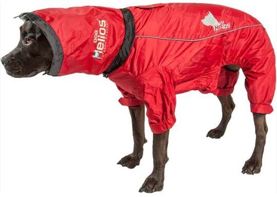 DOGHELIOS 'Weather-King' Windproof Waterproof and Insulated Adjustable Full Bodied Pet Dog Jacket Coat w/ Heat Retention Technol