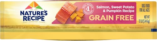 Natures Recipe Grain Free Salmon, Sweet Potato & Pumpkin Recipe Dry Dog Food, 12 lb. Bag