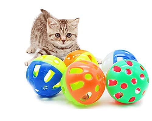 Pet Guard Cat Ball Toy, Interactive Bell Ball For Kitten, Small, Pack Of 2