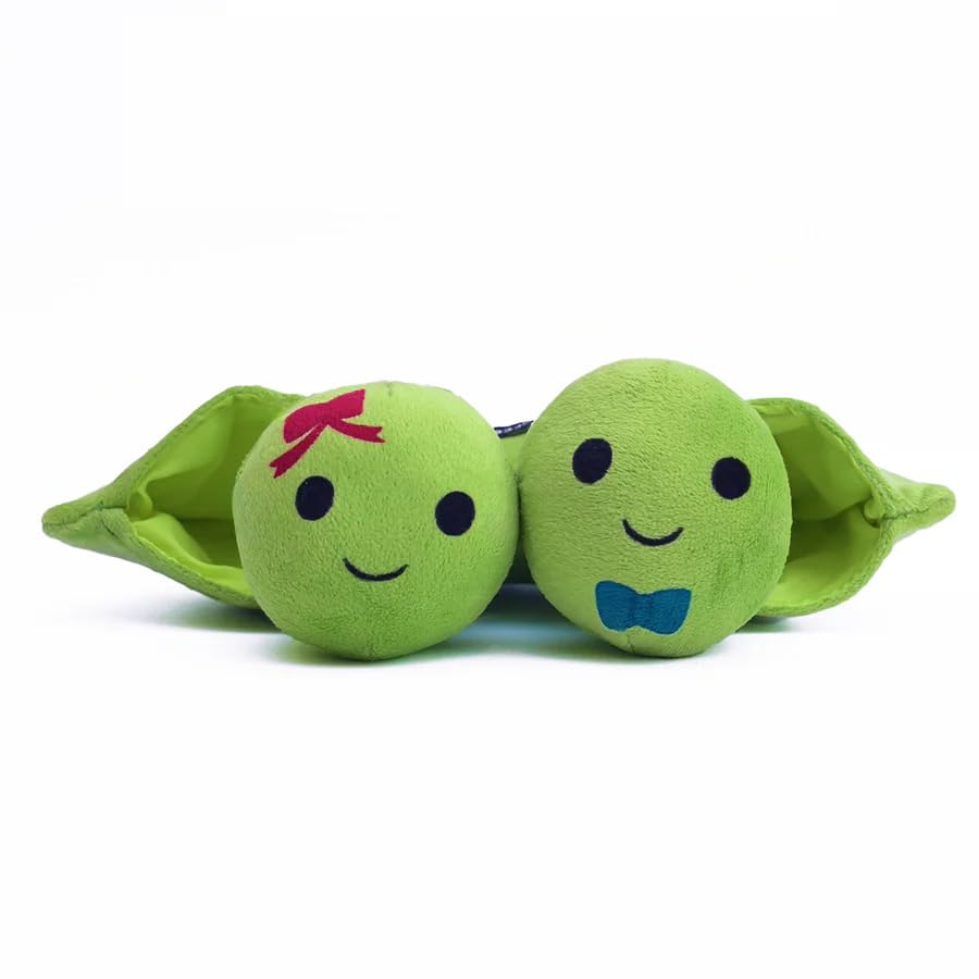 Mutt of Course Peas in a Pod Interactive Toy | Plush Squeaky Dog Toy | 3in1 Hide & Seek | Soft Chew & Tug Toy for Puppies & Sm