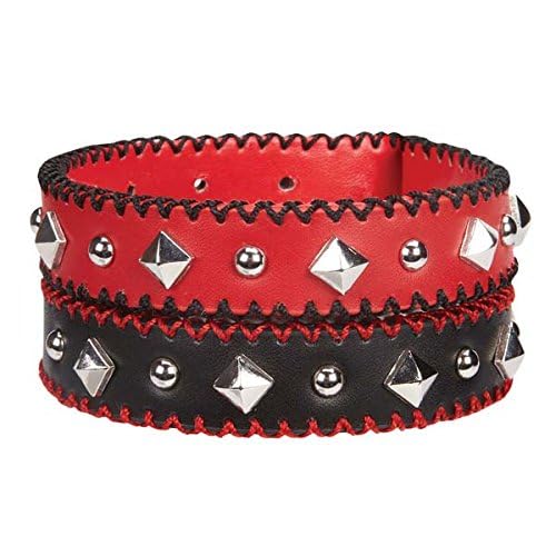 Zack & Zoey Pop Stitch Dog Collar, 11 To 14-Inch, Black