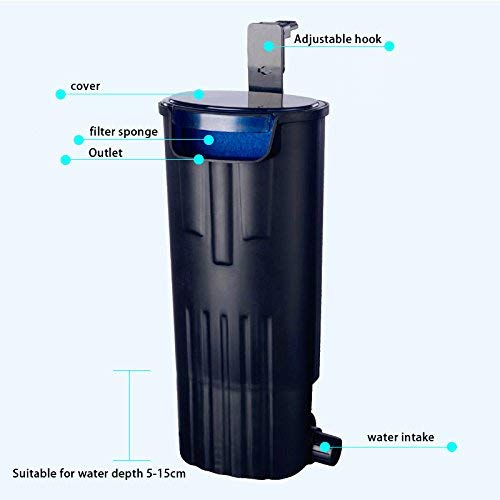 Londafish Turtle Filter Water Submersible Filter For Turtle Tank/Aquarium 600L/H Filtration Low Water Level Filter