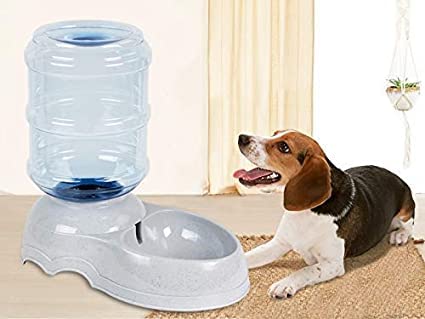 Coskira Automatic Dog Water Bowl Dispenser For Cat Pet Animal (1 Gallon Dispener Water Jug)  Gravity Feeder Auto Replenish Wate