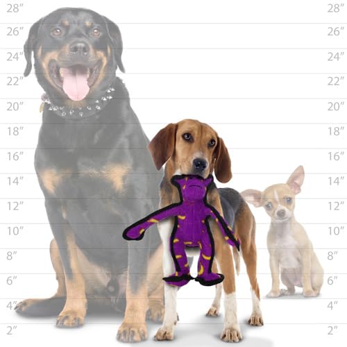 Tuffy - World'S Tuffest Soft Dog Toy - Zoo Junior Monkey - Squeakers - Multiple Layers. Made Durable, Strong & Tough. Interactive Play (Tug, Toss & Fetch). Machine Washable & Floats