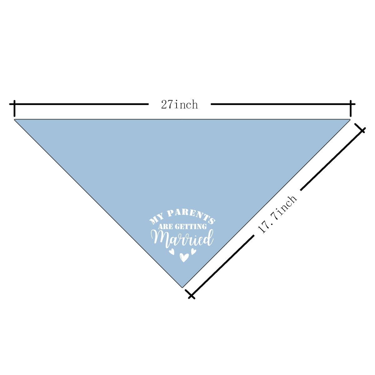 Zpprjf My Parents Are Getting Married Dog Bandana, Baby Blue Dog Bandana, Dog Wedding Bandana, Dog Engagement Bandana, Pet Dog S