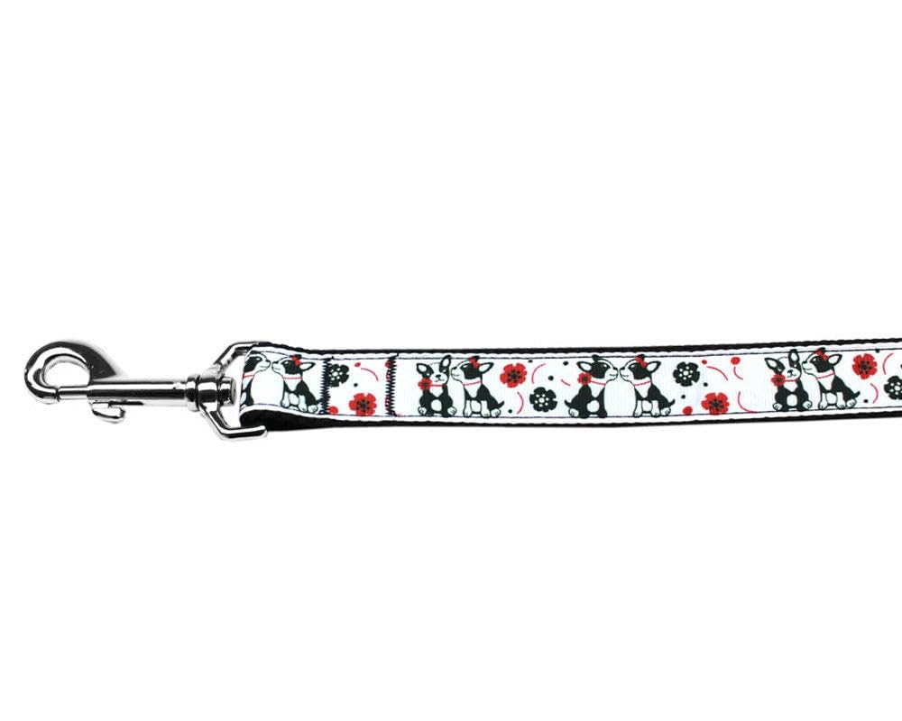 Pet Dog & Cat Nylon Collar or Leash, "French Love" 3/8" w x 6 ft. leash