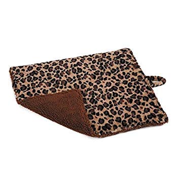 Prairie Horse Supply Quality Thermal Cat Mat and Free Cat Toy (Beige Leopard) (1 Mat) Cozy Self Heating Warming Kitty Kitten Pup