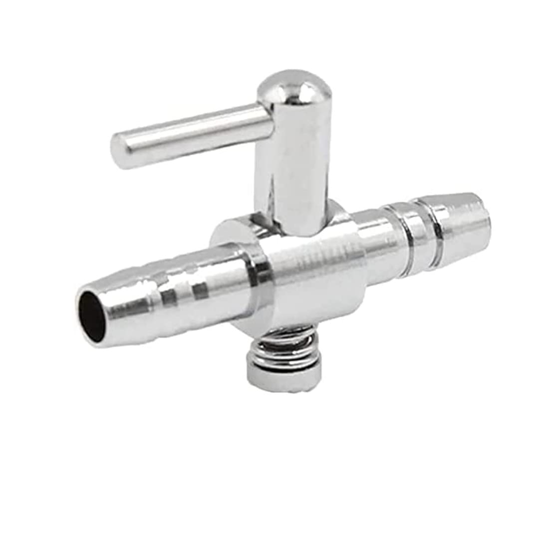 bnafes Stainless Steel Aquarium Fish Tank Air Flow Control Lever Pump Single Way Valve, 12pcs