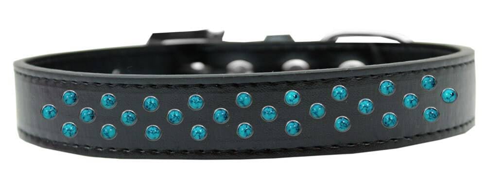 Dog, Puppy & Pet Fashion Collar, Southwest Turquoise Pearl Rimsets Sprinkles Black 14