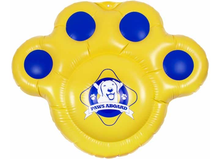 Paws Aboard Durable Floating Doggy Lazy Raft - Heavy-Duty, Puncture Resistant, Vinyl Inflatable Pool Floats For Dogs, Ideal For