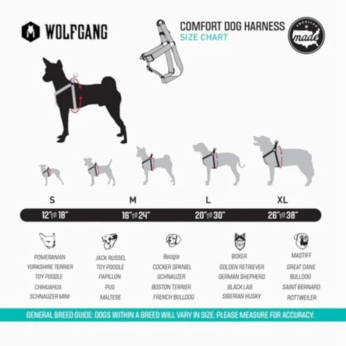 Wolfgang Heavy Duty Adjustable Dog Harness, Pull-Tested to Over 800 lbs for Walking & Training, WolfMountain Print, Extra Large