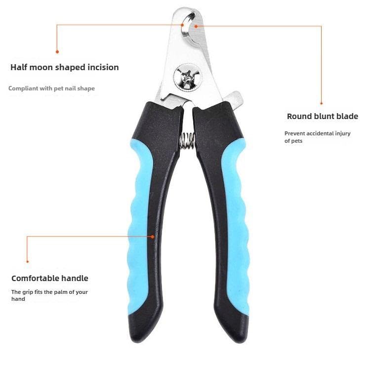 Dog Nail Trimmers and Cat Nail Clipper Set - Professional Dog Nail Clippers for Small Breeds, Heavy Duty Pet Trimmers, Safe Cat