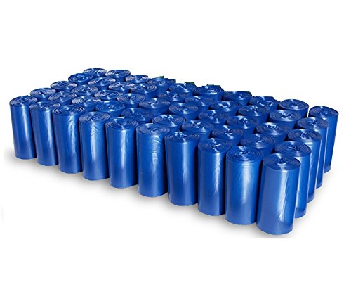 Ez Pick Up - 1000 Count Pet Dog Waste Bags, With Dispenser, Blue 9'X12', 50 Rolls, 1000 Poop Bags