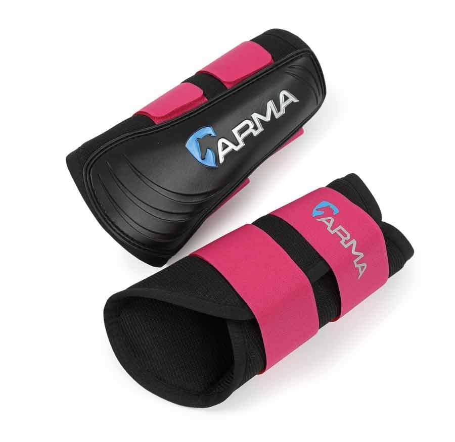 Shires Arma Air Motion Brushing Boots (Raspberry, Full)