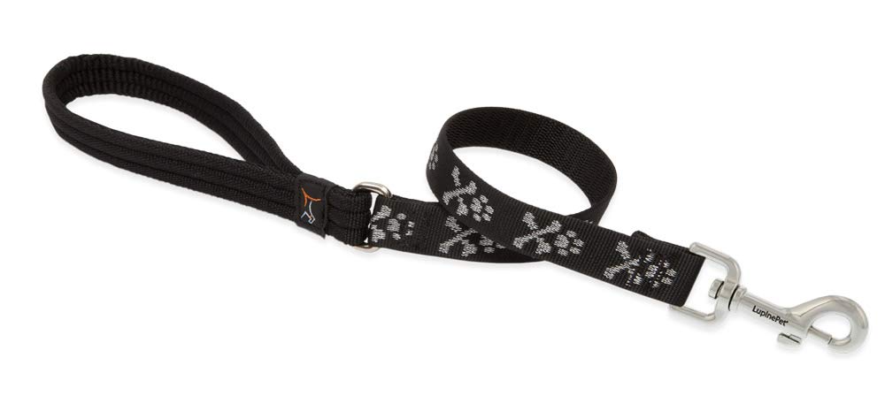 Lupinepet Originals 3/4'' Bling Bonz 2-Foot Traffic Lead/Leash For Medium And Larger Dogs