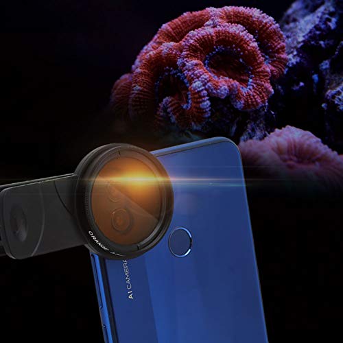 Zerodis Fish Tank Photography Lens, Smartphone Camera Lens Filter Accessories With Macro For Coral Reef Aquarium Tank Photograph