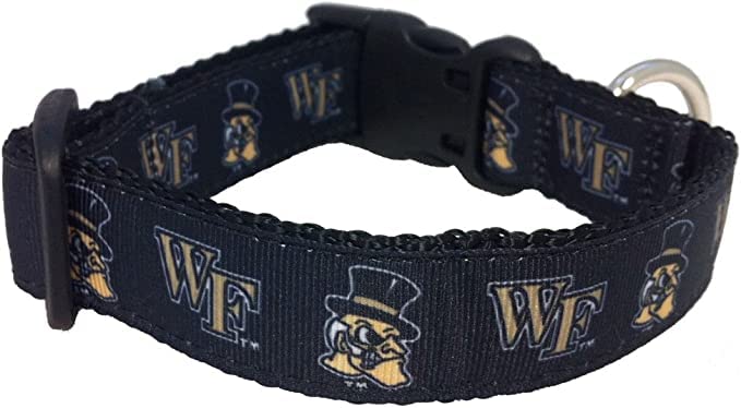 College Dog Collar (X-Small, Wake Forest)