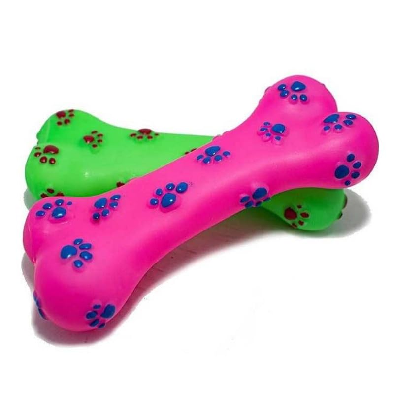 Bohobark Natural Latex Rubber Squeaky Dog Toy Small To Medium Dogs & Puppy | Durable, Fetch & Chew Safe Play Toy | Reduce Separa