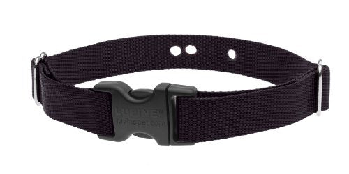 Lupinepet Basics 1' Black 19-31' Containment Collar Strap For Large Dogs
