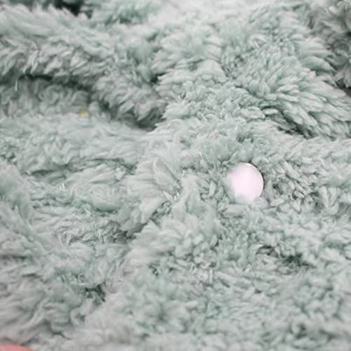 Loyanyy Plush Dog Pajamas For Cold Weather 4 Legged Clothes For Dog Cat Stretchy Puppy Kitten Onesie With Buttons Warm Soft Pet Jumpsuit Winter Coat Green X-Large