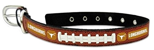 NCAA Texas Longhorns Classic Leather Football Collar, Medium