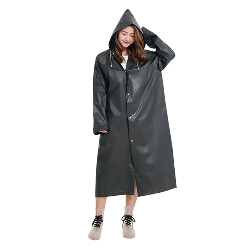 Augen By Visions India Men Women Eva Waterproof Transparent Raincoat Hooded, Outdoor, WaterResistant, Portable Unisex Raincoat