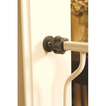 Regalo Easy Open 47-Inch Super Wide Walk Thru Baby Gate, Bonus Kit, Includes 4-Inch And 12-Inch Extension Kit, 4 Pack Pressure Mount Kit And 4 Wall Cups And Mounting Kit , 11 Count (Pack Of 1),White