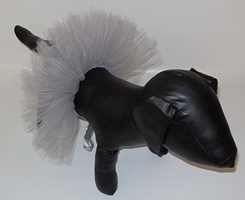Pawpatu Handcrafted In Usa Silver Grey Tulle Tutu For Extra Large Dogs