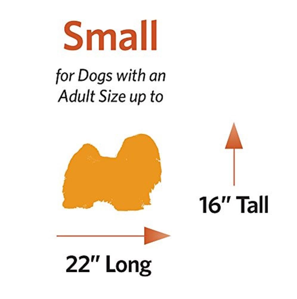 Midwest Homes For Pets Reversible Paw Print Pet Bed In Blue / Cream, Dog Bed Measures 23.5L X 17W X 2.8H For Small Dogs, Machine Wash