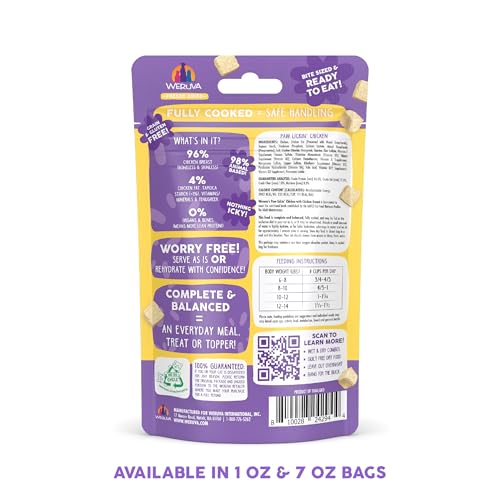 Weruva Cat Freeze Dried, Paw Lickin Chicken with Chicken Breast, 1oz Bag