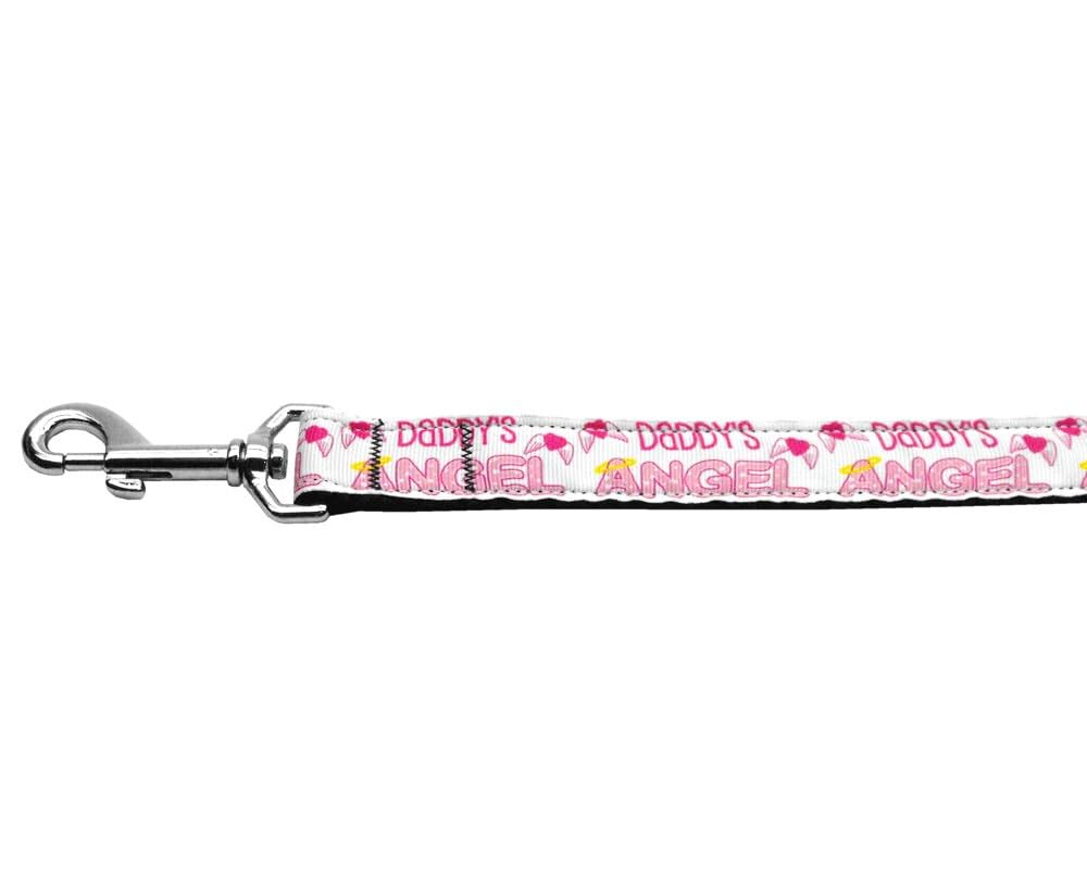 Pet Dog & Cat Nylon Collar or Leash, "Daddy's Angel" 5/8" w x 4 ft. leash