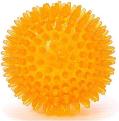 PAW PET MART Led Whistle Squeaky Squeaker Sound Ball Puppy Dog Cat Pet Chew Playing Rubber Ball Toy (Pack of 1)01