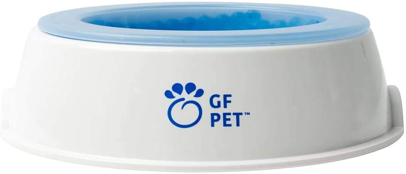 Gf Pet Ice Bowl - Refrigerated Water Bowl With Non-Toxic Cooling Gel - 16 Oz Capacity - Freezer Insert, Temperature-Regulating Pet Hydration Station, Melamine Base, Long-Lasting Coolness