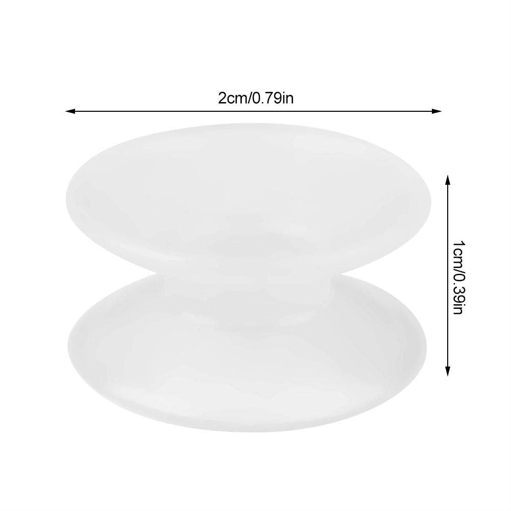 GLOGLOW 10Pcs Double Sided Suction Cups, 0.8 Inch Transparent Silicone Aquarium Suction Cups Glass Table Top Bumpers Spacers for